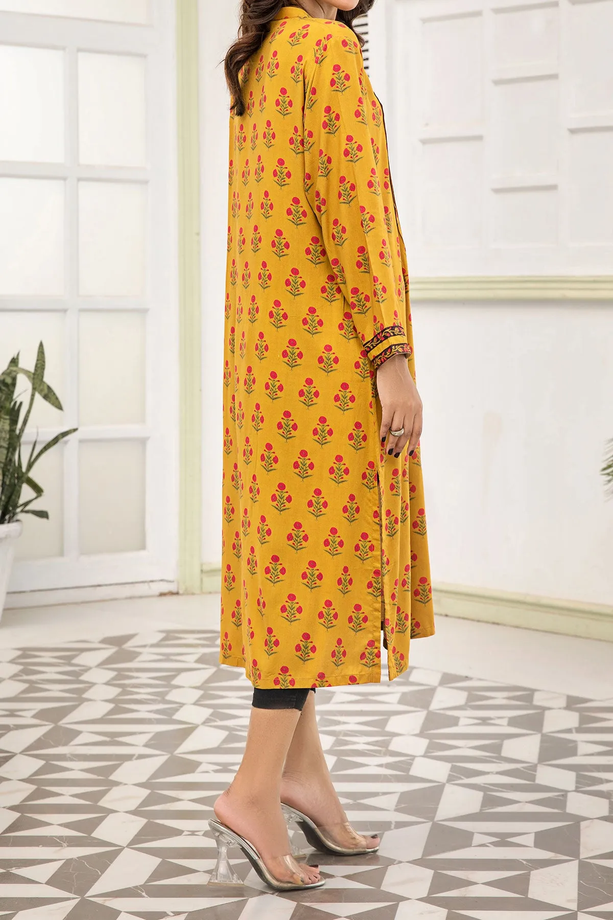 1PIECE DIGITAL PRINT LINEN KURTA  | DPLK-64