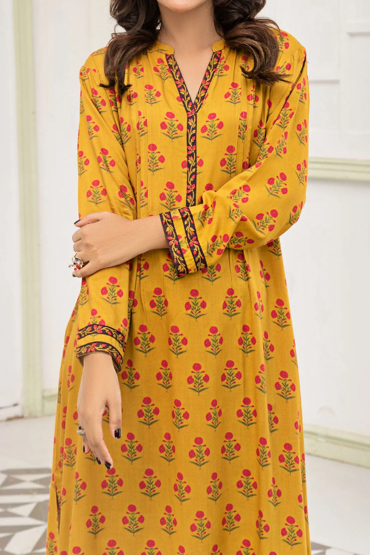 1PIECE DIGITAL PRINT LINEN KURTA  | DPLK-64