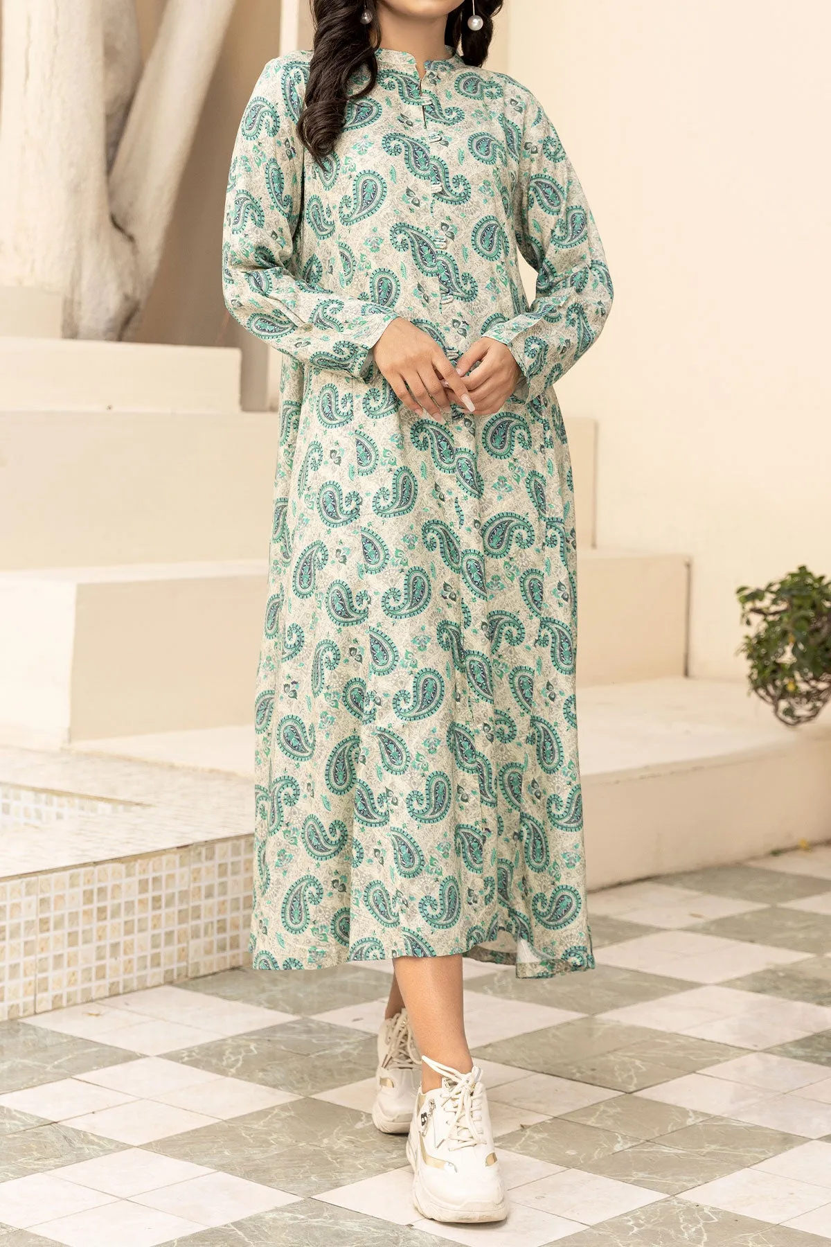 1PIECE DIGITAL PRINT LINEN KURTA  |  DPLK-73