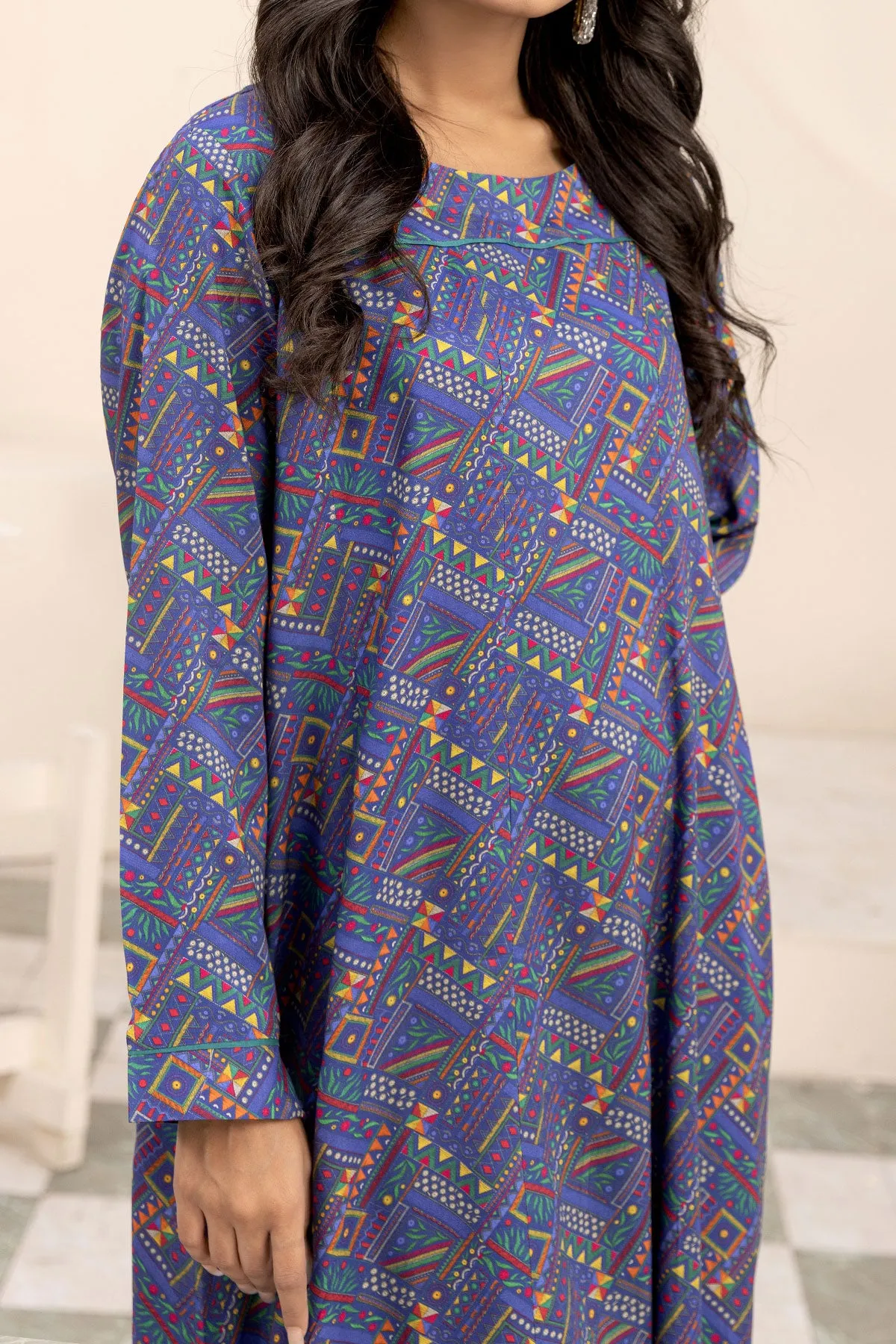 1PIECE DIGITAL PRINT LINEN KURTA  |  DPLK-76