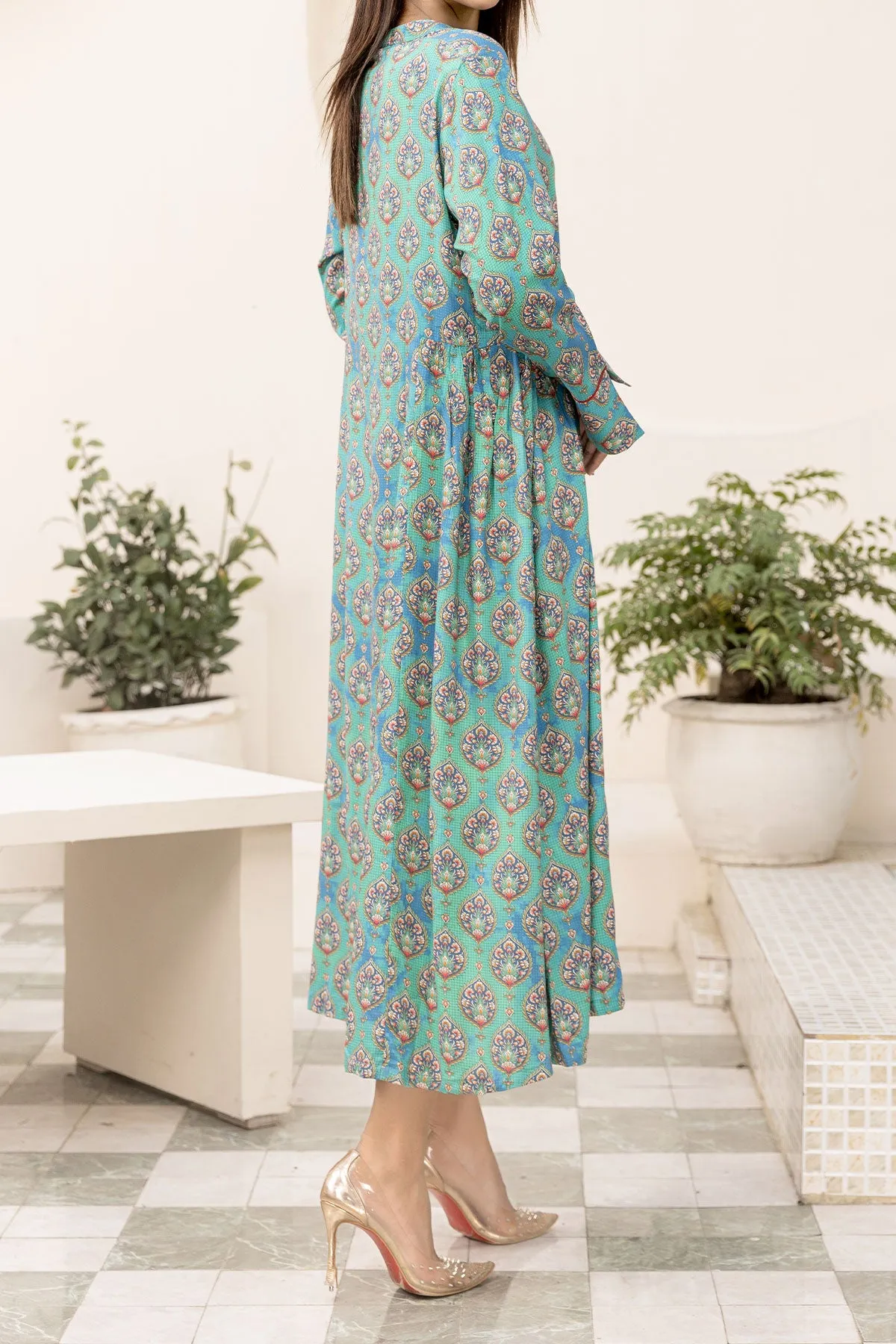 1PIECE DIGITAL PRINT LINEN KURTA  |  DPLK-77