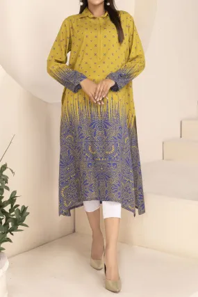 1PIECE DIGITAL PRINT LINEN KURTA  |  DPLK-81