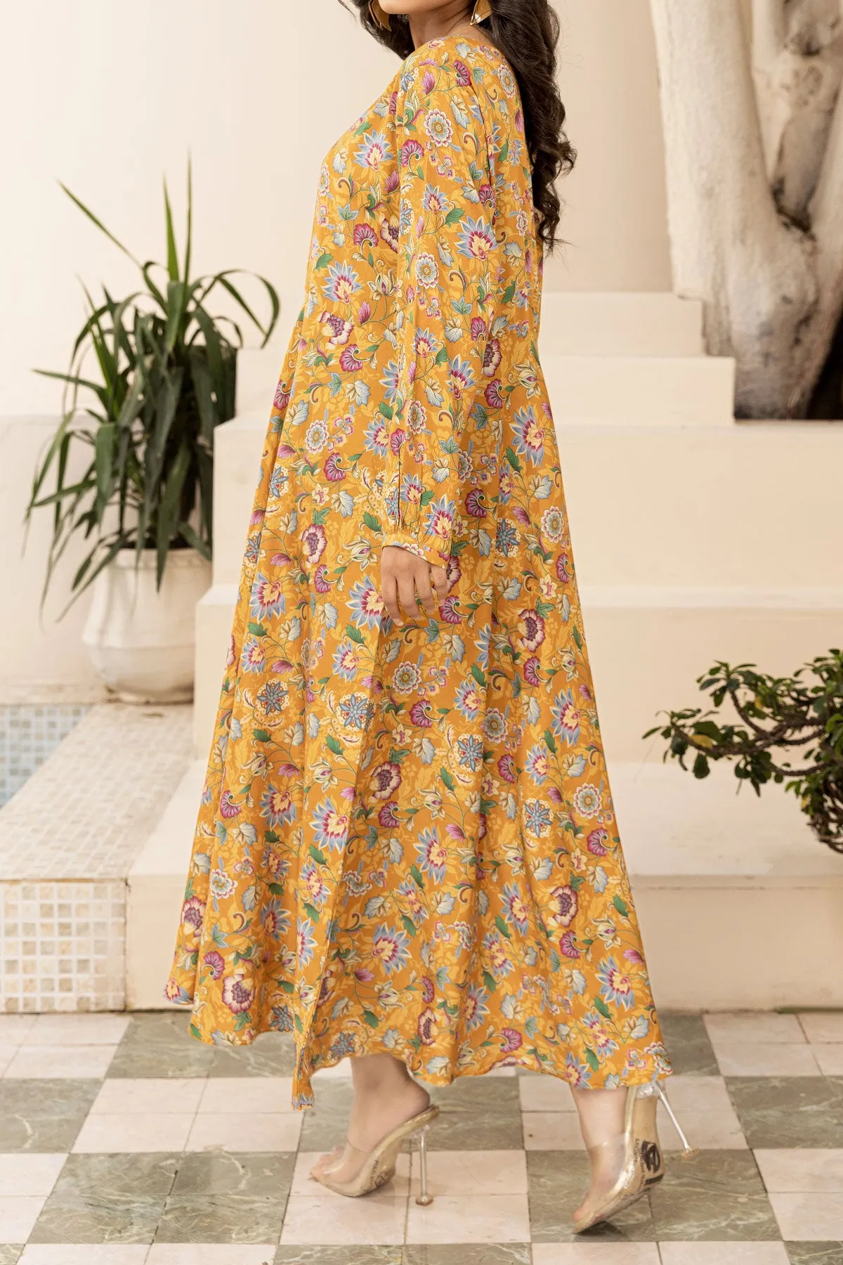 1PIECE DIGITAL PRINT LINEN KURTA  |  DPLK-85