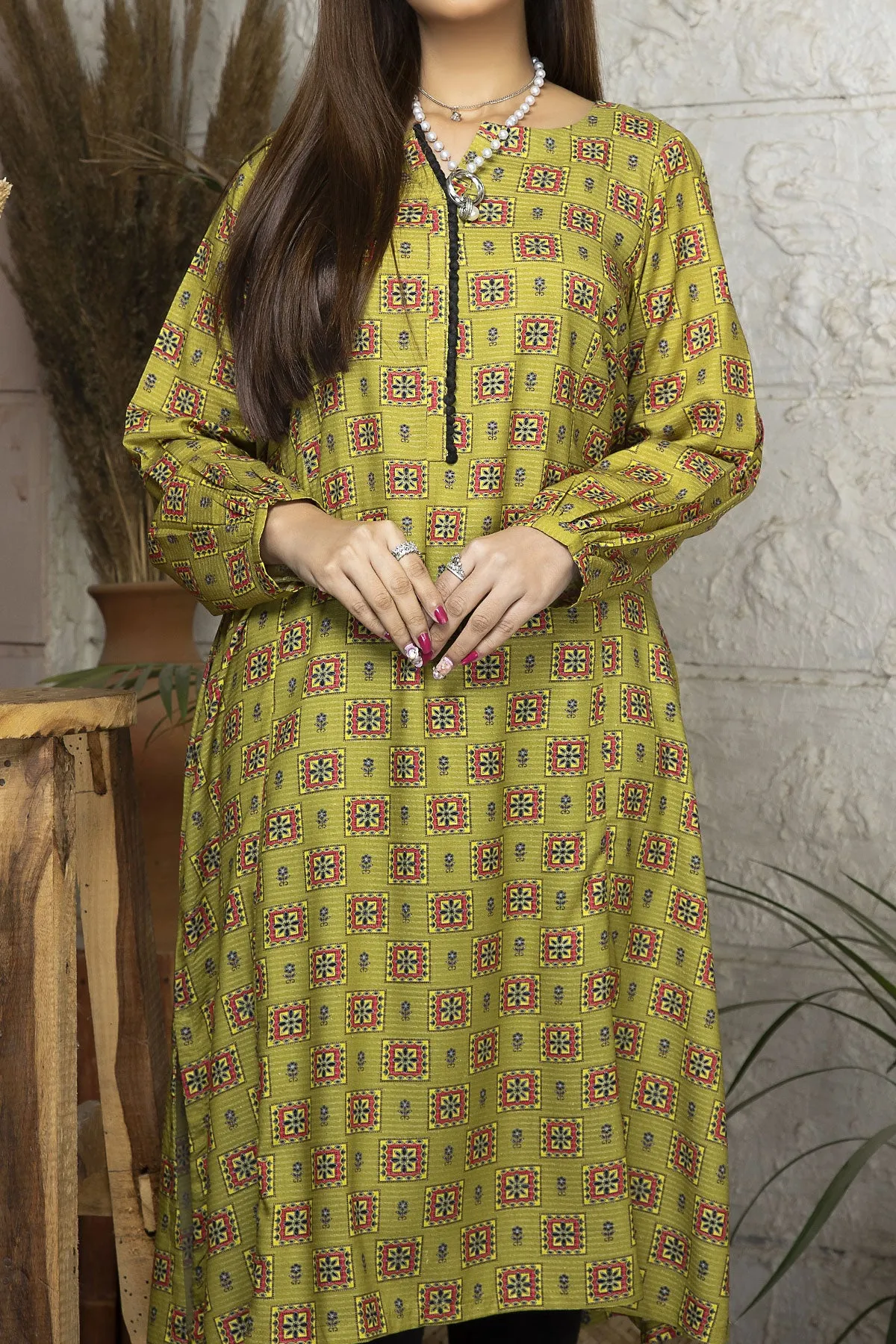 1PIECE DIGITAL PRINT LINEN KURTA | DPLK-88