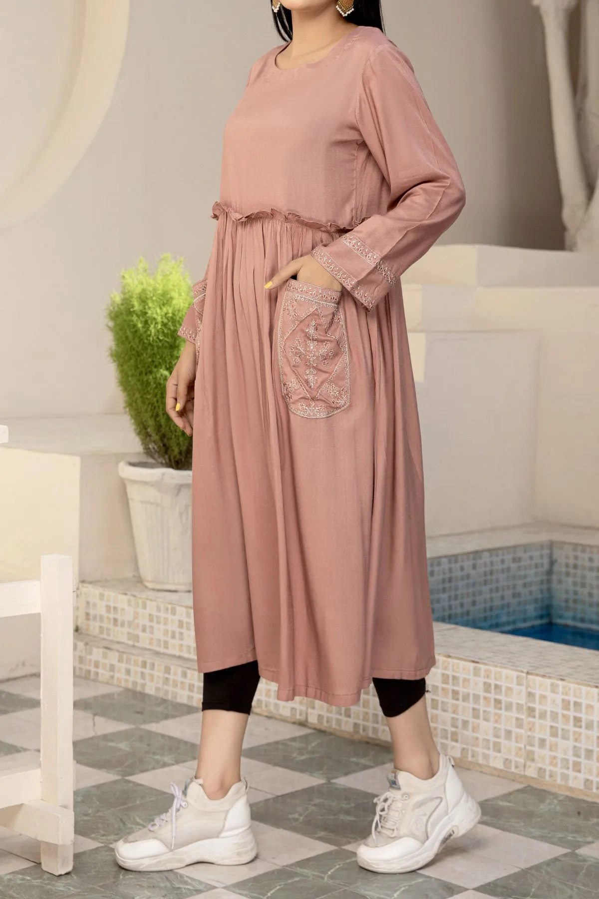 1PIECE LINEN KURTA | LELK-29 B