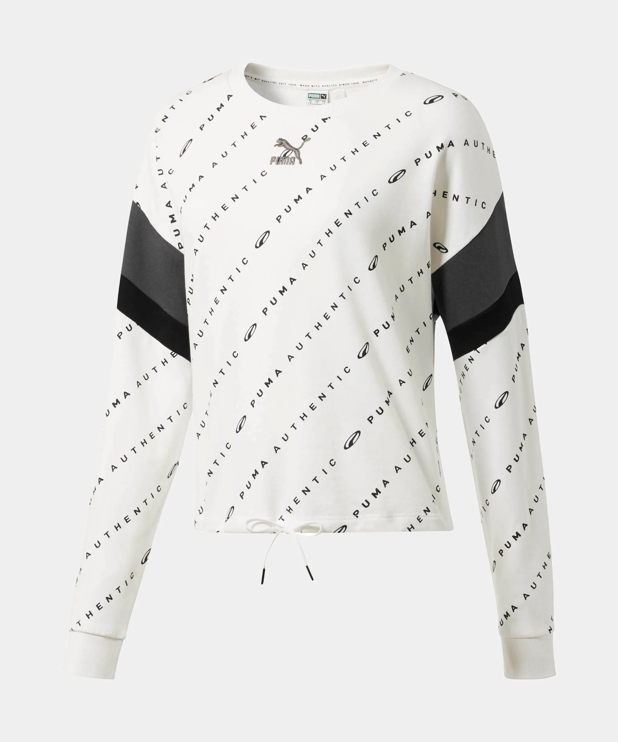 90s Retro Womens Crew Sweatshirt (White)