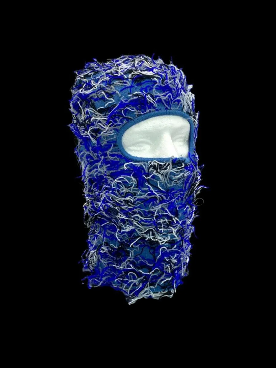 Access FUZZY BALACLAVA FACE MASK (BLUE CAMO)