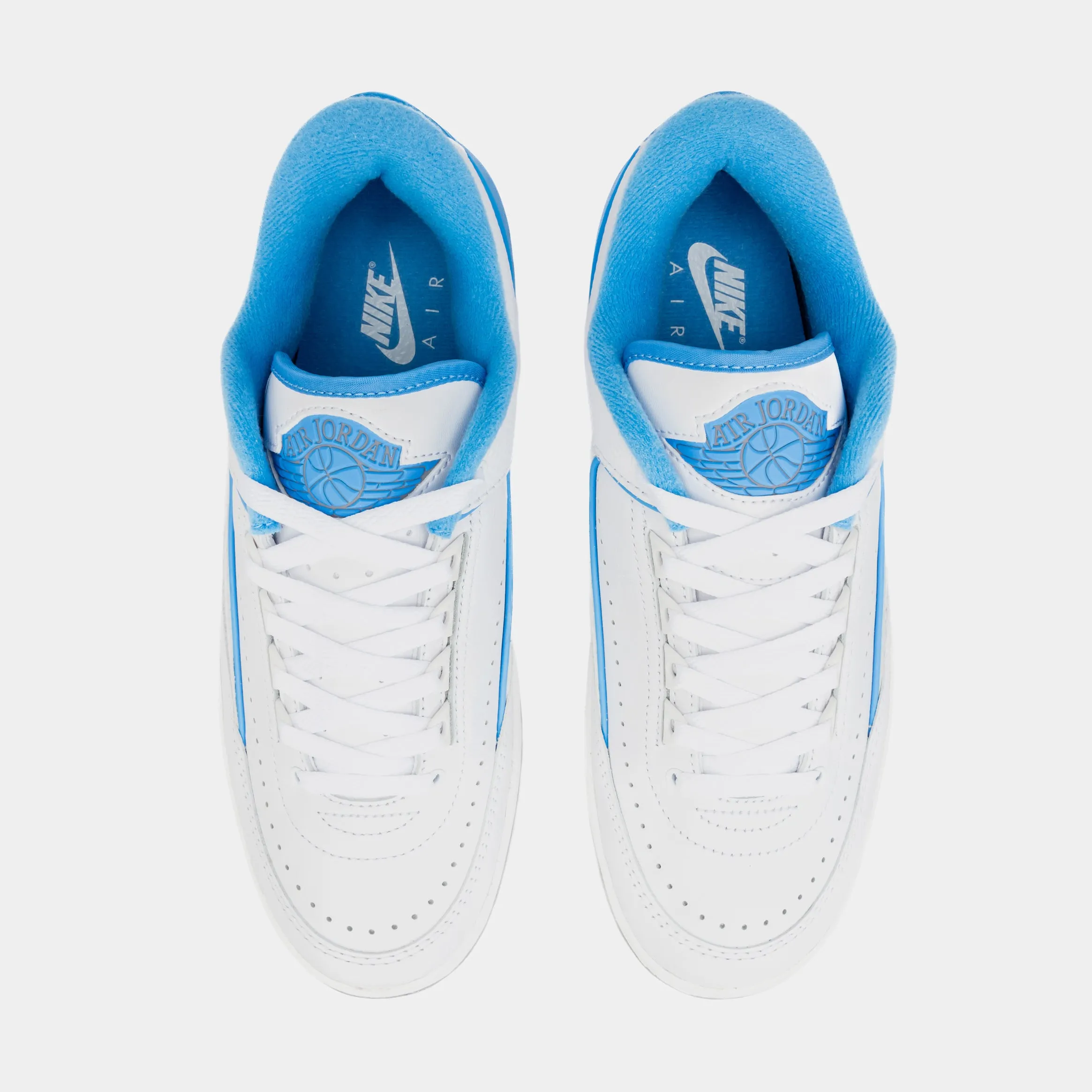 Air Jordan 2 Retro Low University Blue Mens Lifestyle Shoes (White/Blue) Free Shipping