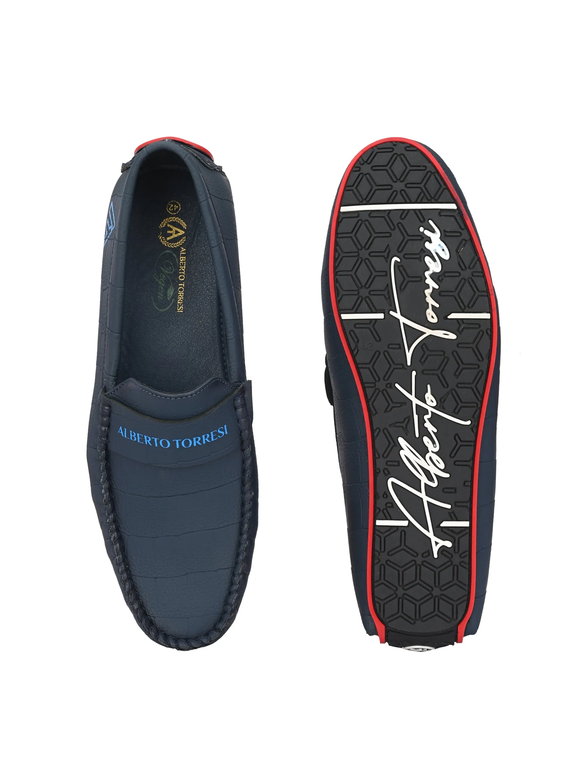 Alberto torresi Synthetic Navy Casual Loafers