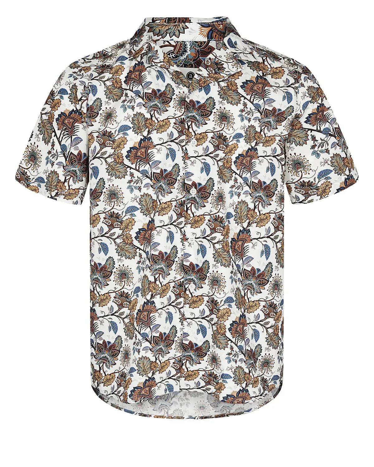 Anerkjendt Akleo S/S Poplin Shirt - Light Paisley