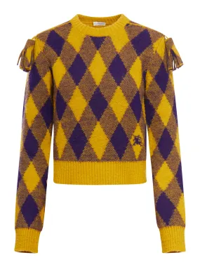 Argyle wool sweater