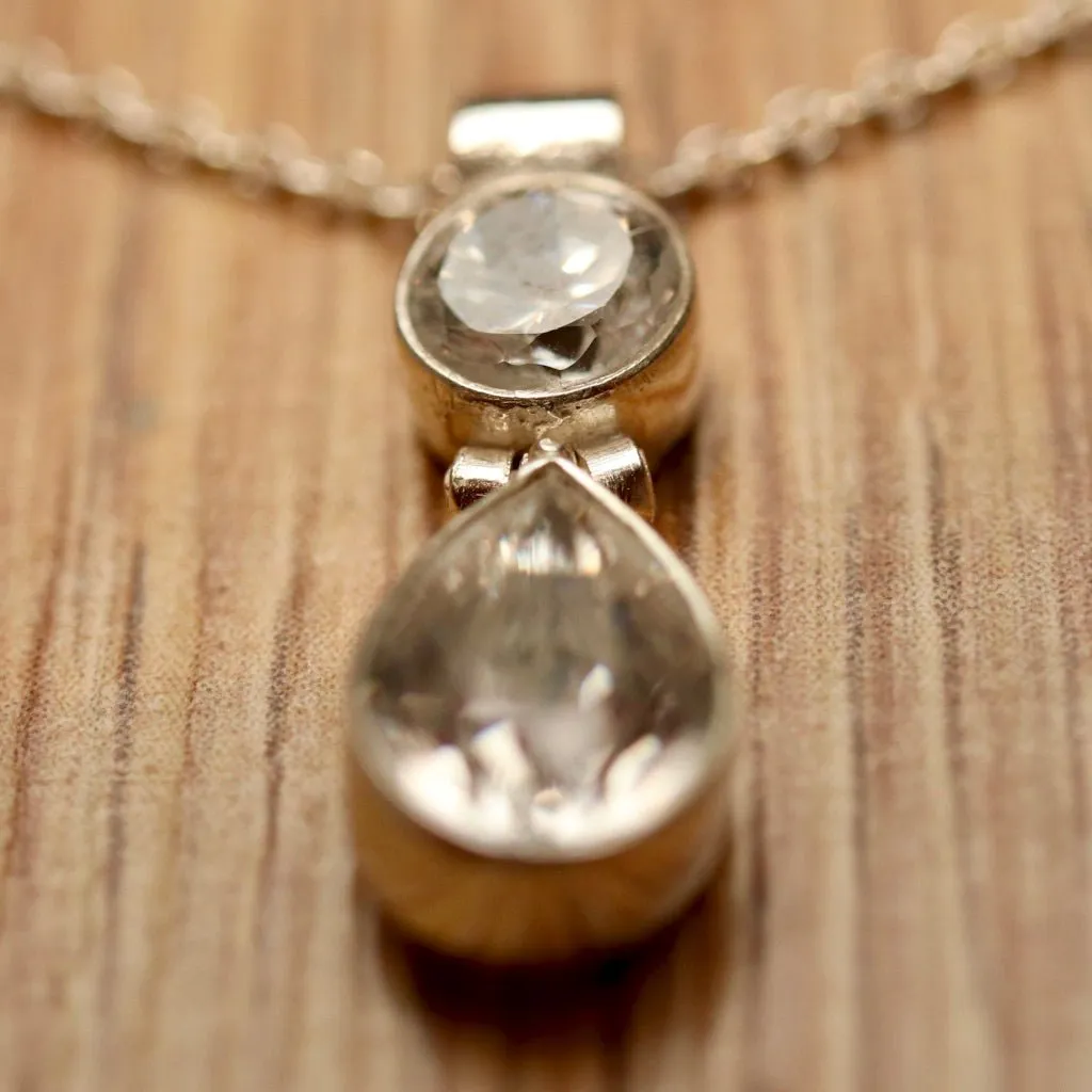 Avonlea Cubic Zirconia and Silver Necklace