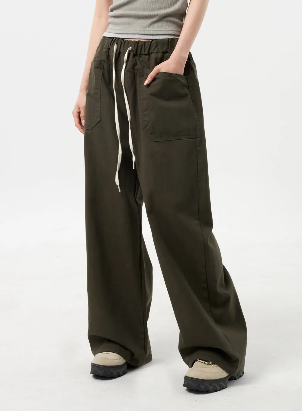 Baggy Cotton Pants Unisex CU309