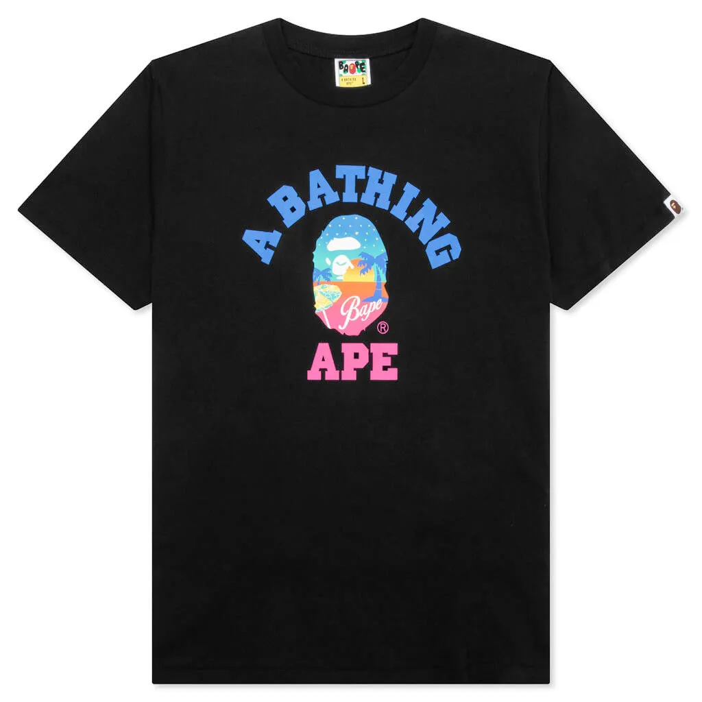 Bape Sunset Beach Tee - Black