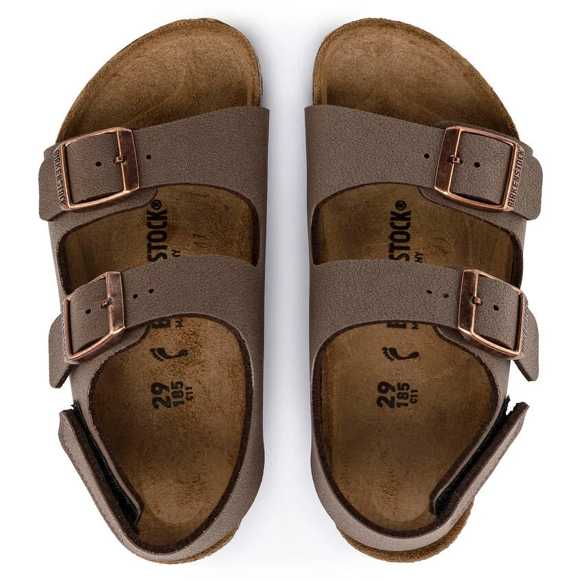 Birkenstock Kids' Milano HL Birkibuc (Mocha)