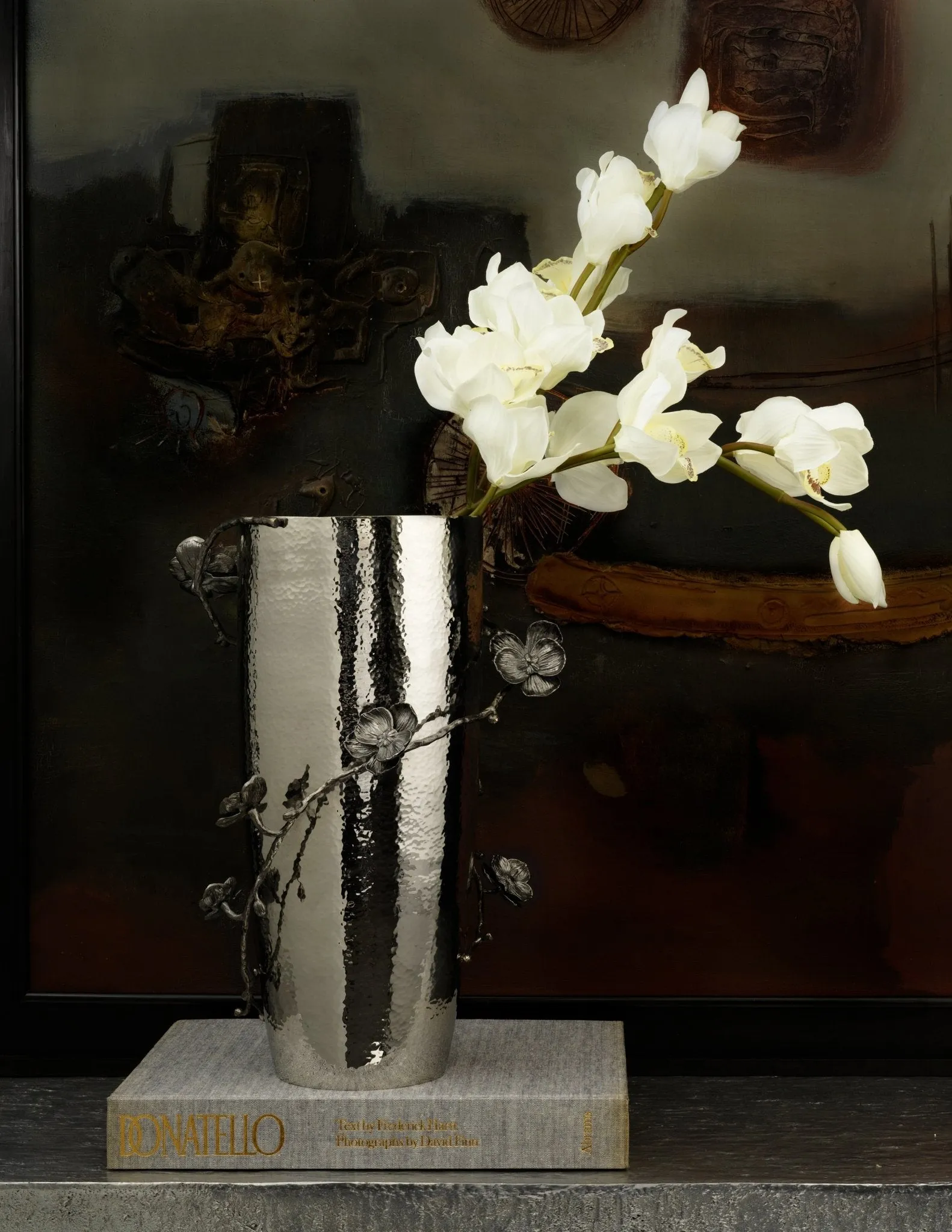 Black Orchid Centerpiece Vase