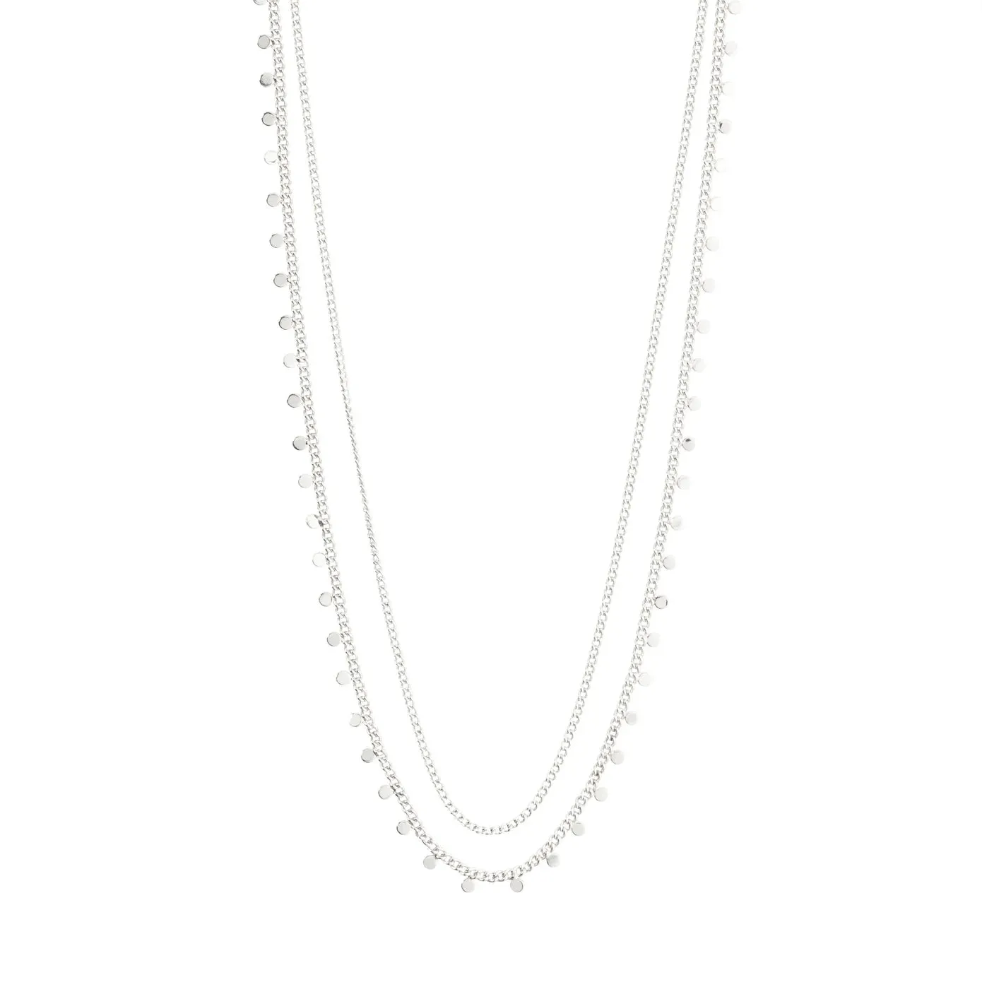 Bloom Silver Plated 2-in-1 Necklace Set