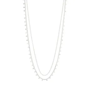 Bloom Silver Plated 2-in-1 Necklace Set