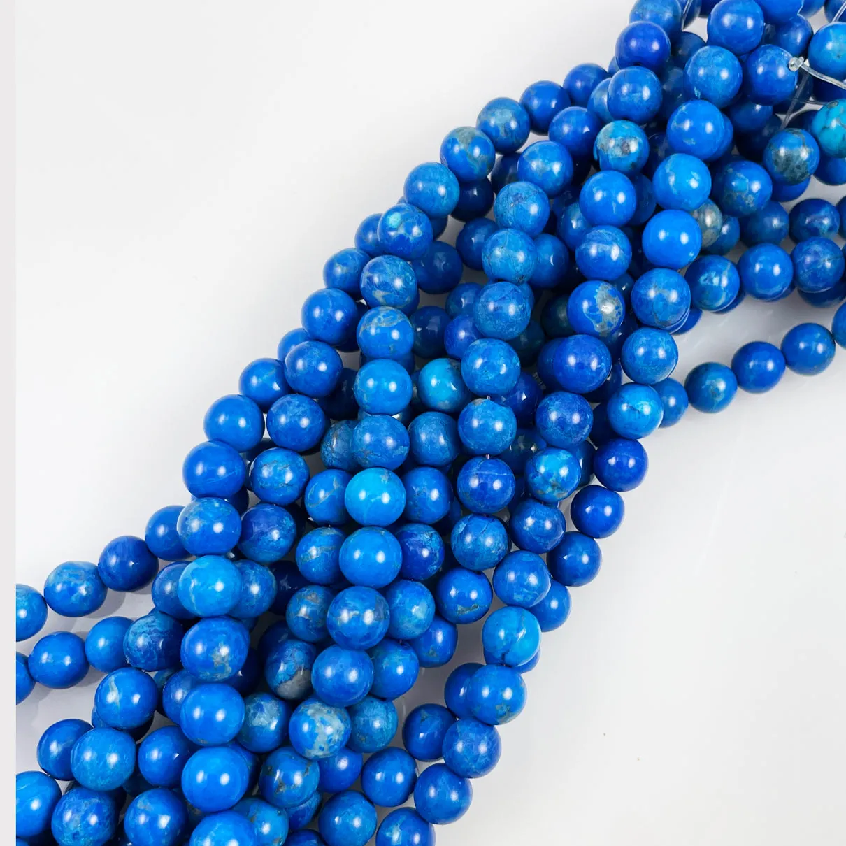 Blue Agate Round Beads 7mm