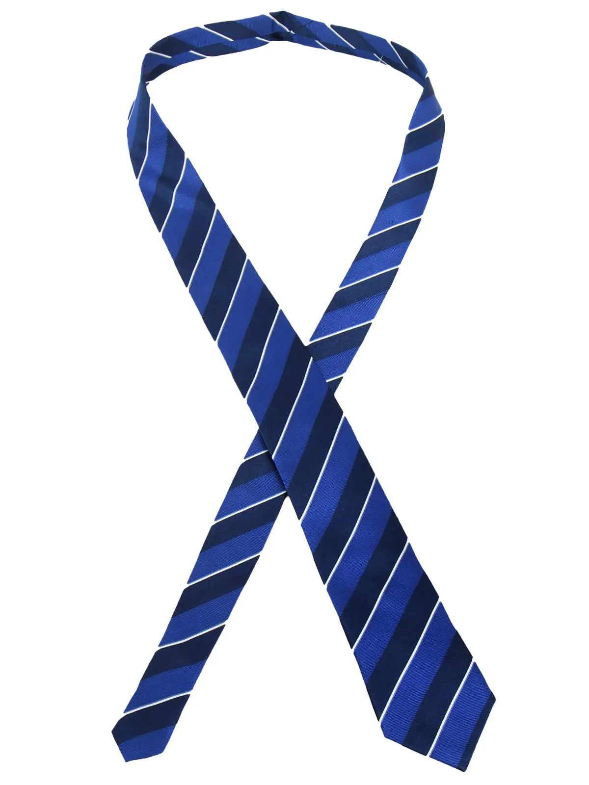 Blue College Stripe Vintage Style Necktie