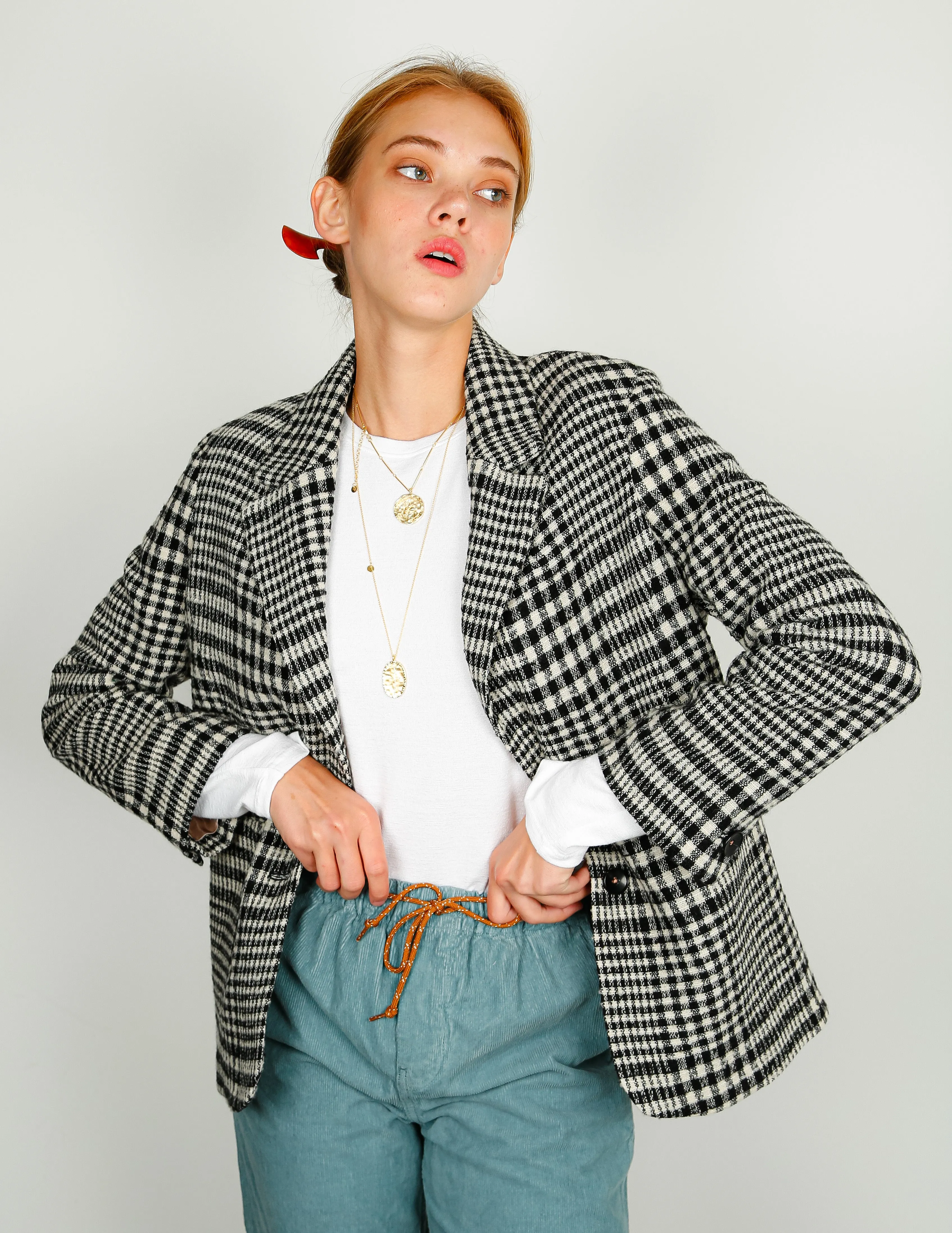 BR Veil Checked Blazer