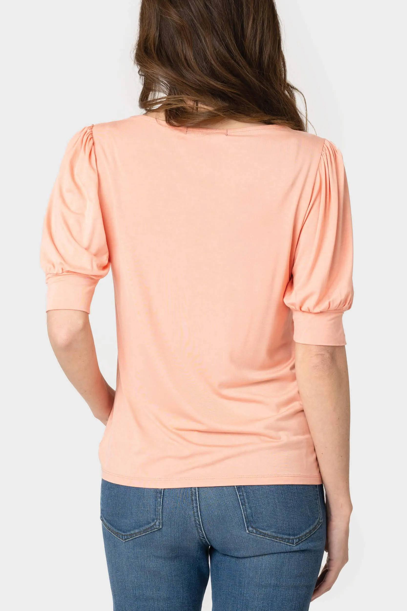 Break the Bias Puff Sleeve Sweetheart Top