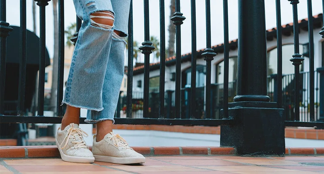 Cannon Women's Linen & Organic Cotton Sneakers | Sand