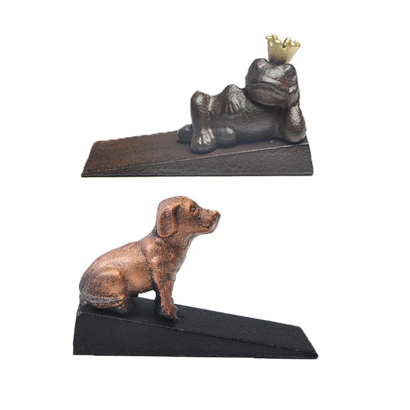 Cast Iron Metal Door Stop Decorative Animal Shaped Stopper