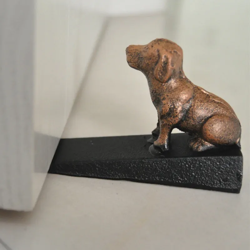 Cast Iron Metal Door Stop Decorative Animal Shaped Stopper