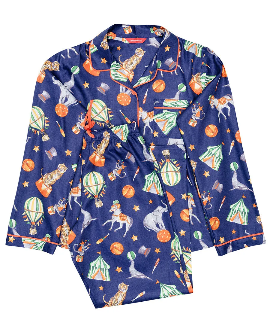 Charlie Kids Unisex Blue Circus Print Pyjama Set