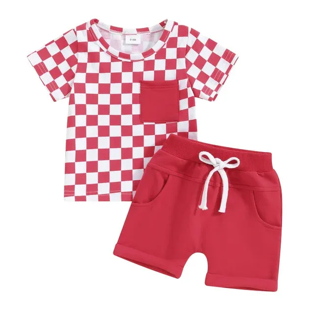 CHECKERS Front Pocket Summer Outfit