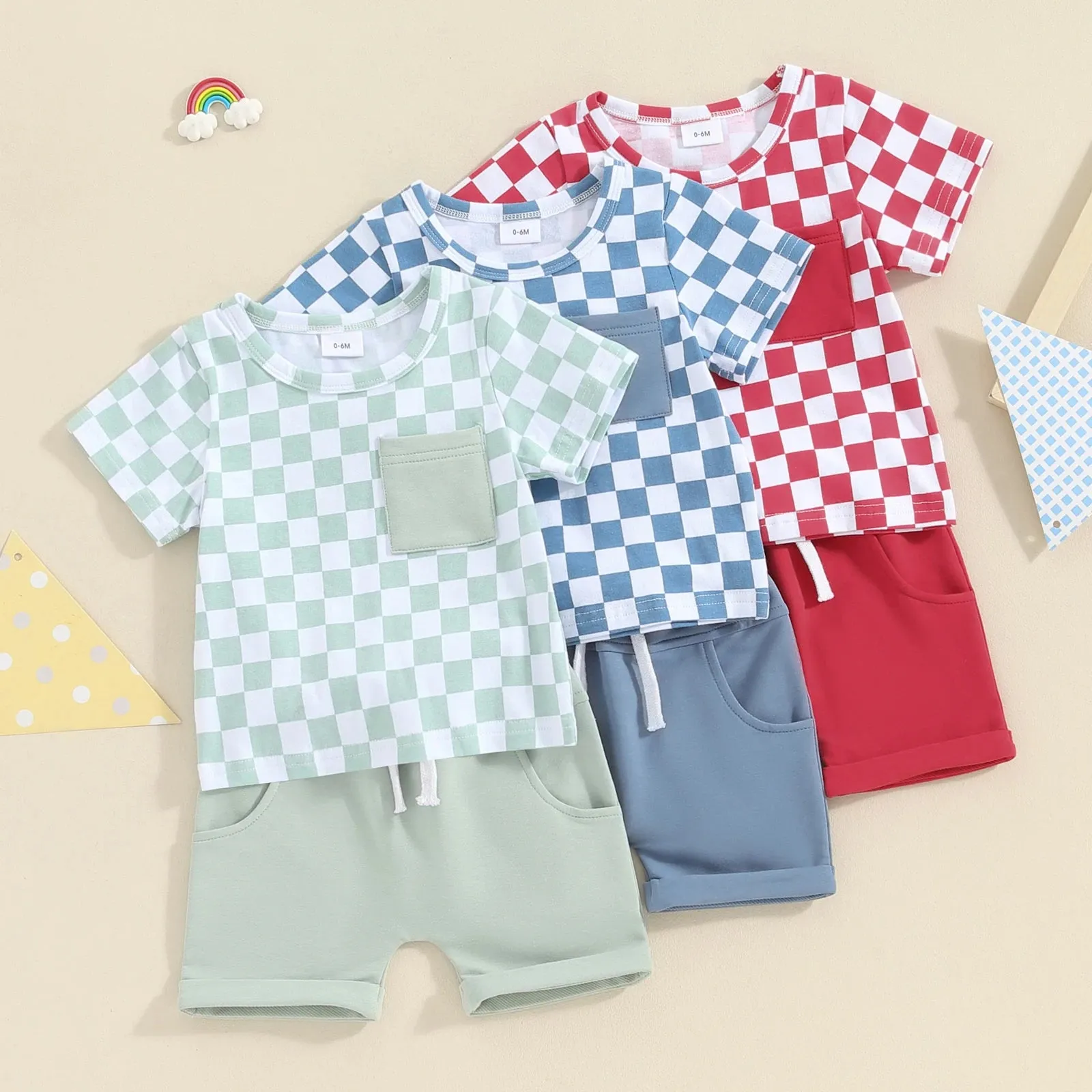 CHECKERS Front Pocket Summer Outfit