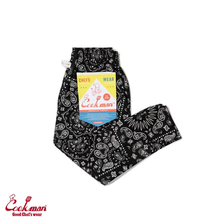 Cookman Chef Pants Kids - Paisley : Black