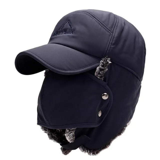 Cotton Bomber Hat with Earflaps