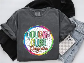 Cougar Cubs Daycare Colorful Custom School Tee |