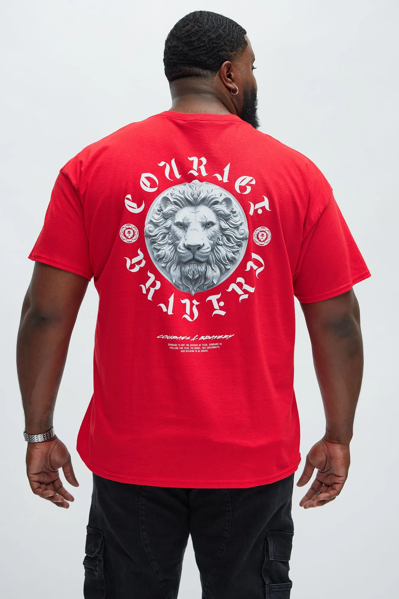 Courage & Bravery Short Sleeve Tee - Red