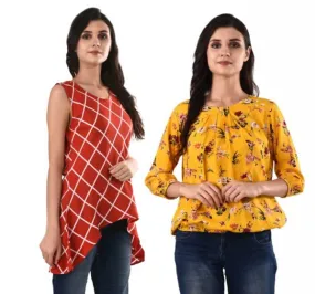 Crepe Combo Women's Tops