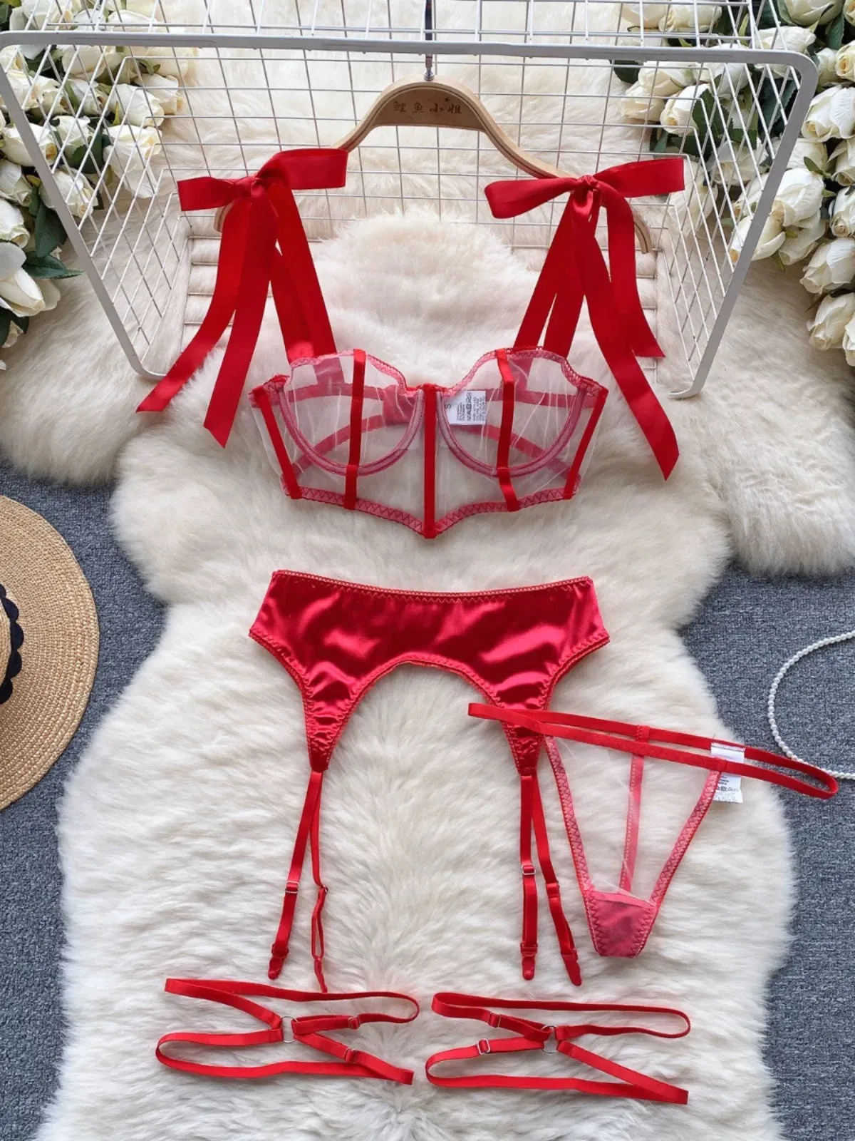 Damon Erotic Mesh Lingerie Set