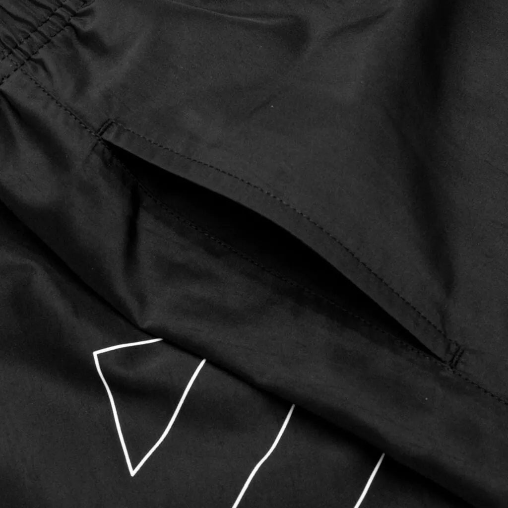 Diag Outline Swimshorts - Black/White