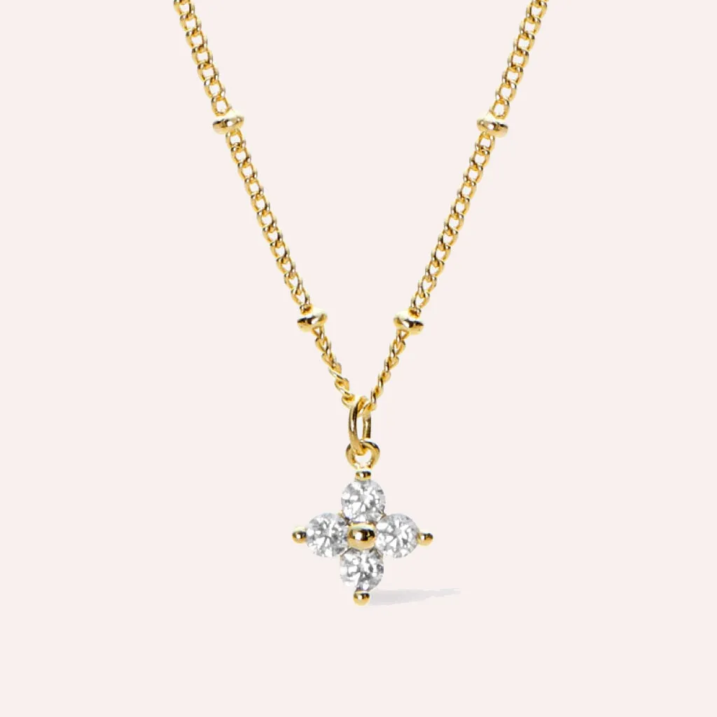 Diamond Clover Pendant Necklace