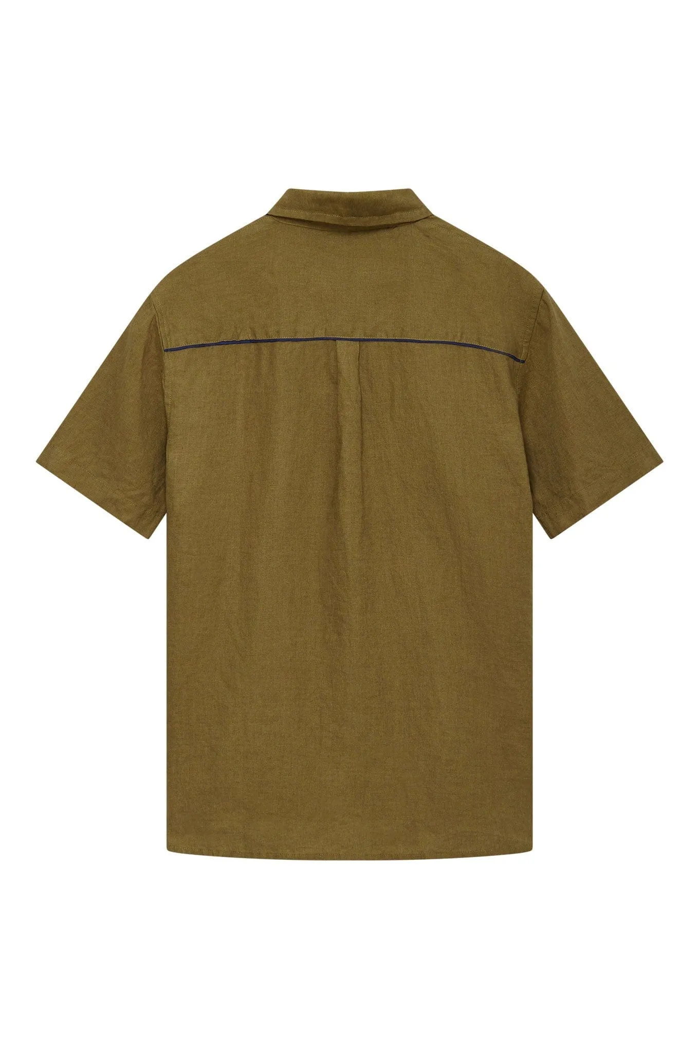 Dingwalls Men's Linen Shirt | Khaki