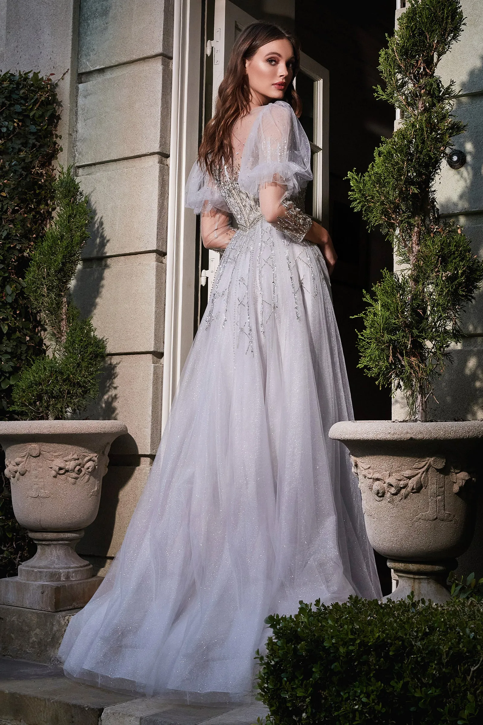 Enchanting | Puff Sleeve Ball Gown | LaDivine B707