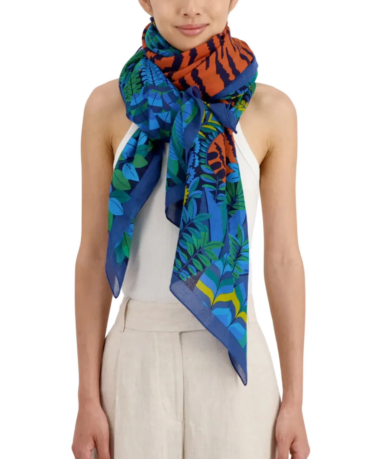 Etole 100 Balkhach Scarf (Green/Blue)