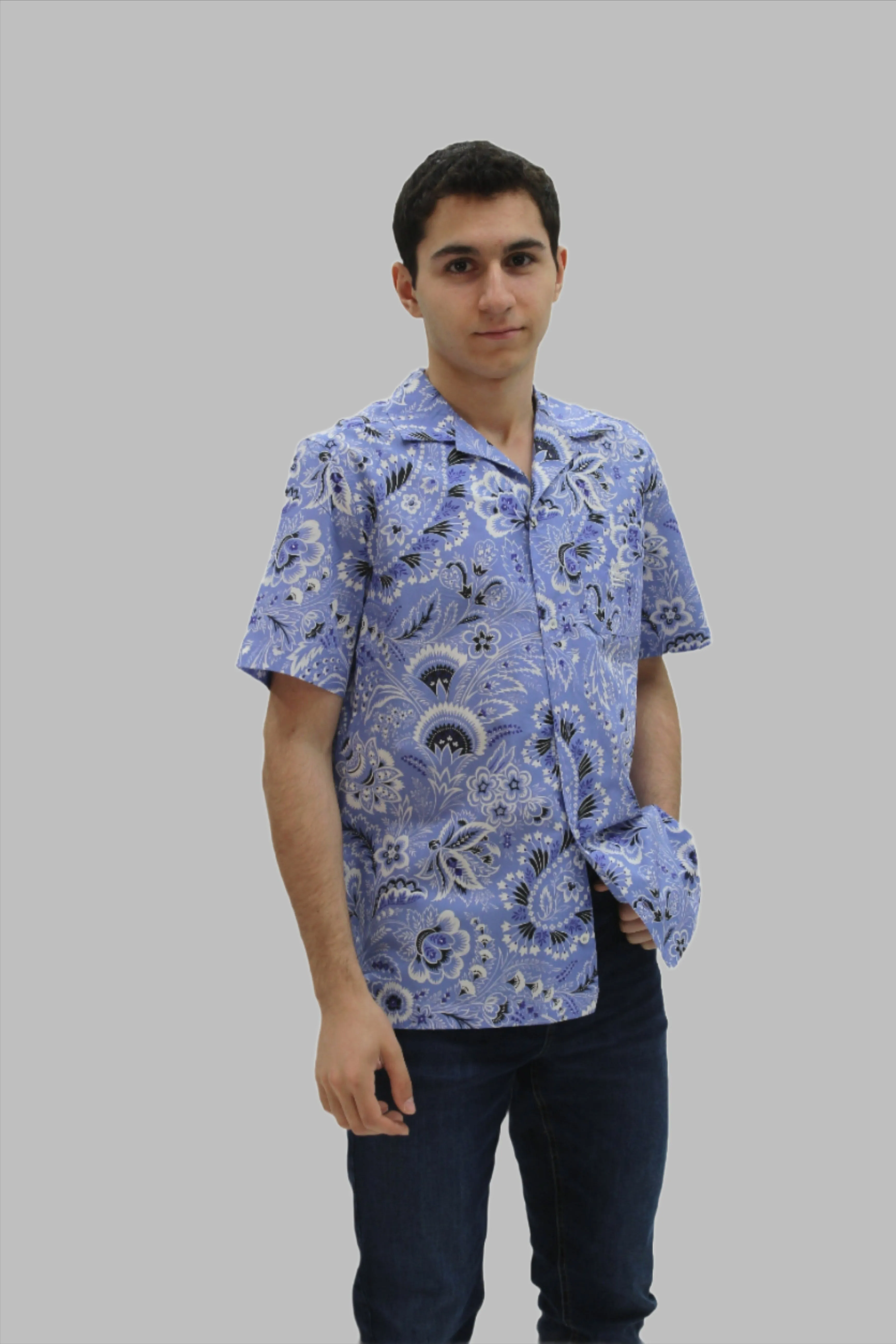 Etro Boys Short Sleeve Paisley Print Shirt_ GU5P0417