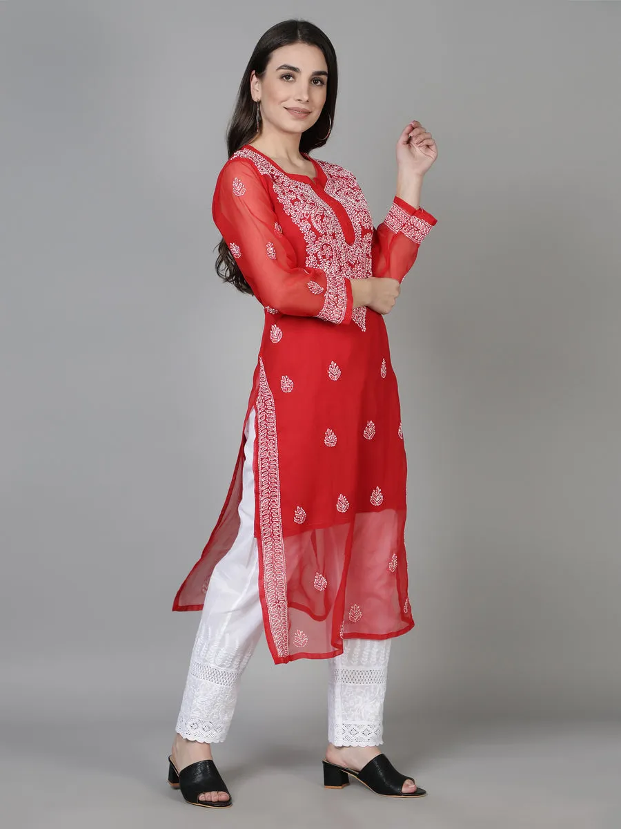 Falak Georgette Straight Kurti