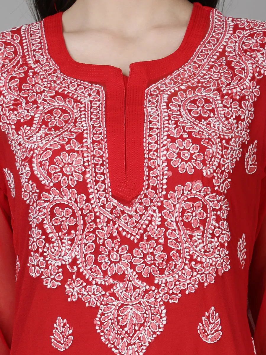 Falak Georgette Straight Kurti