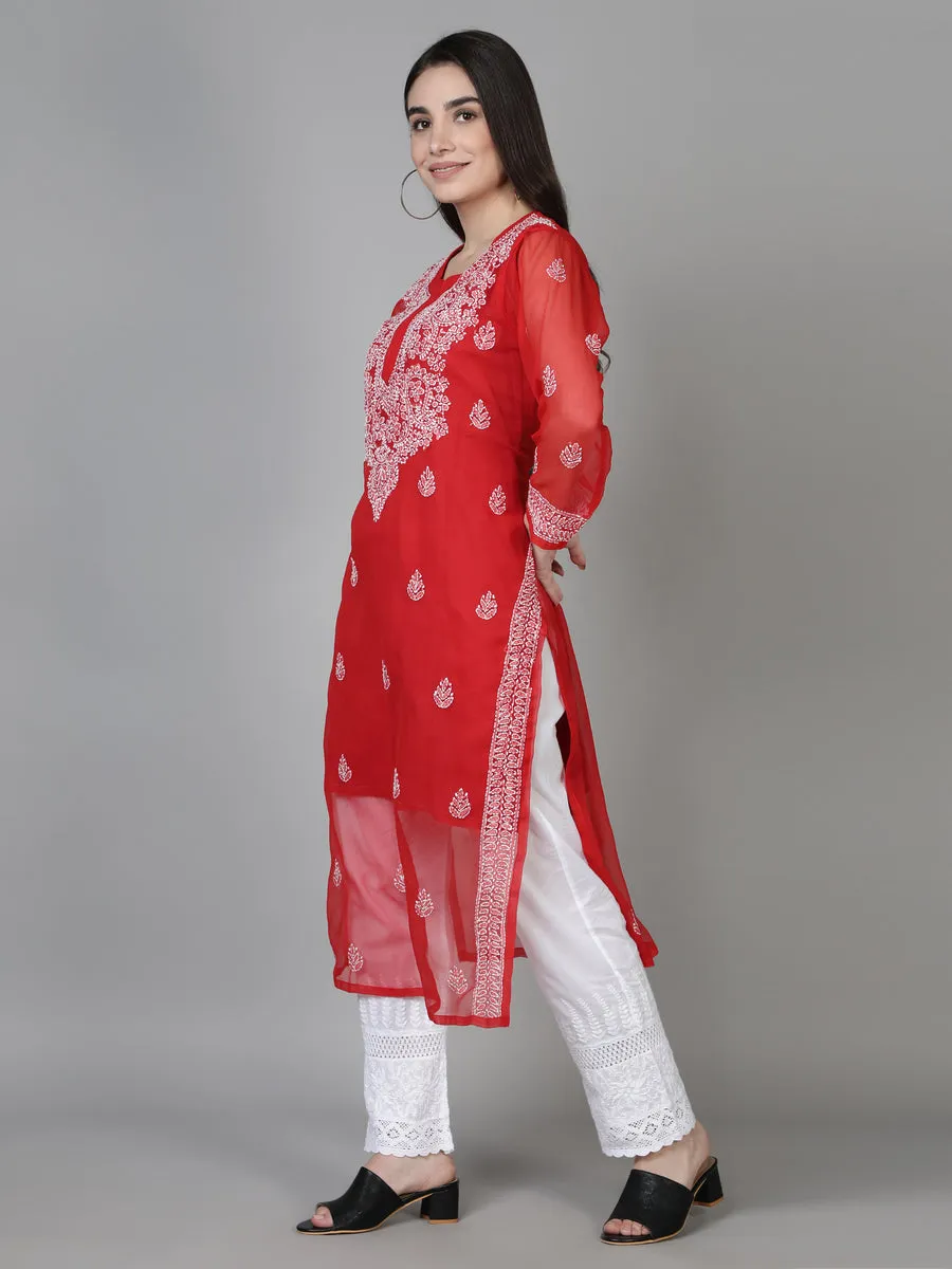 Falak Georgette Straight Kurti