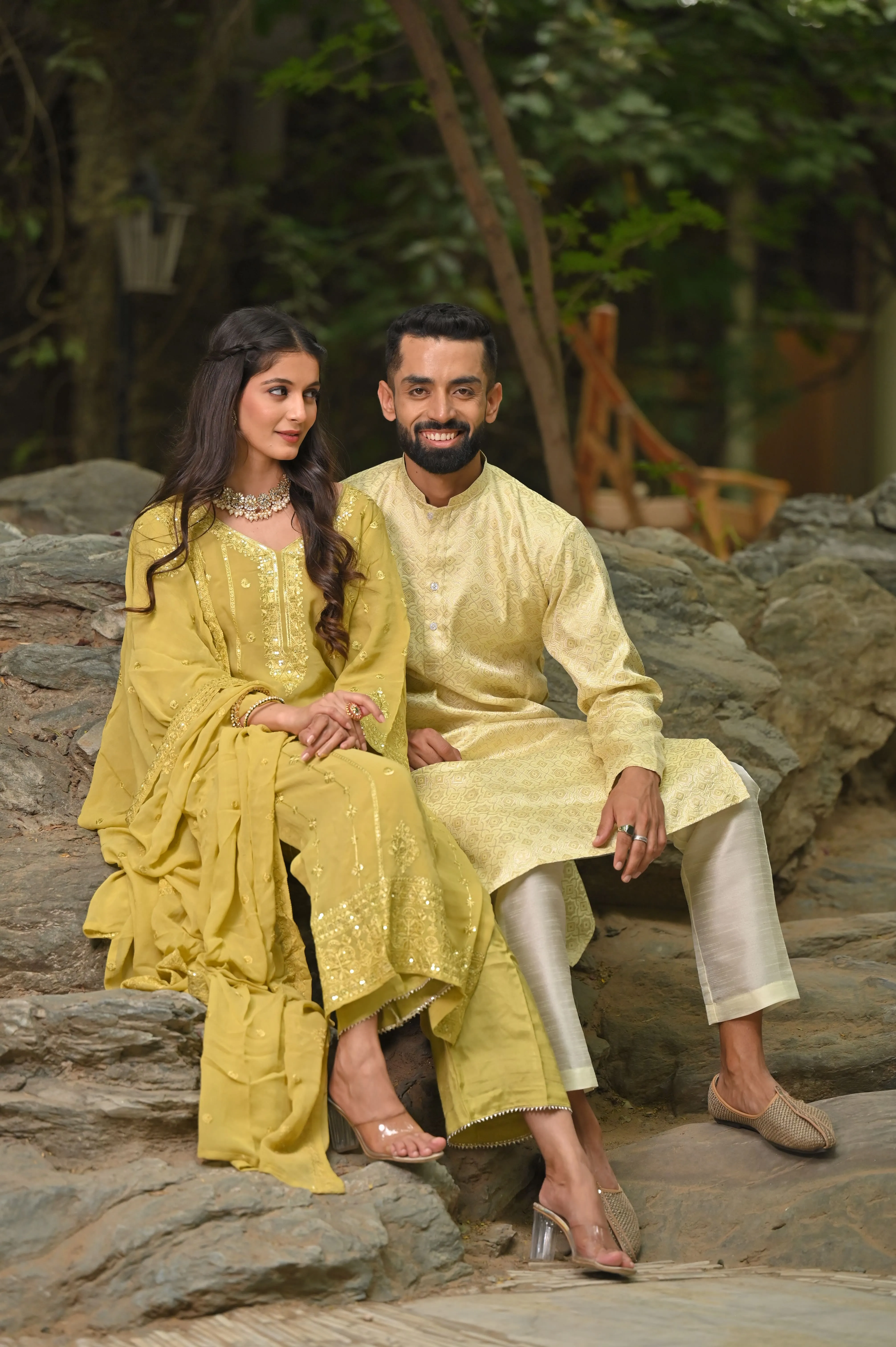 Festive Threads Fancy Couple Outfit