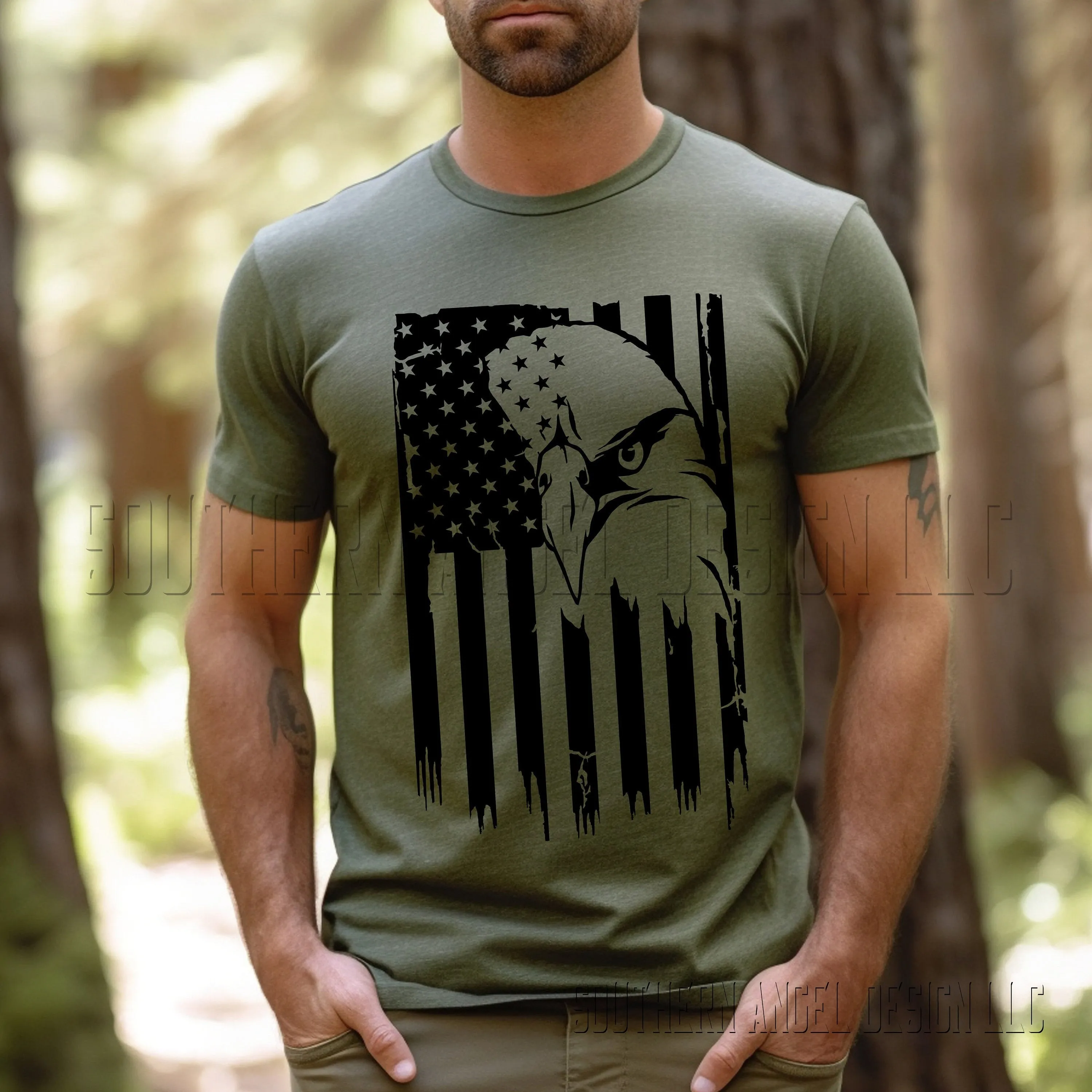 Flag and Eagle tshirt