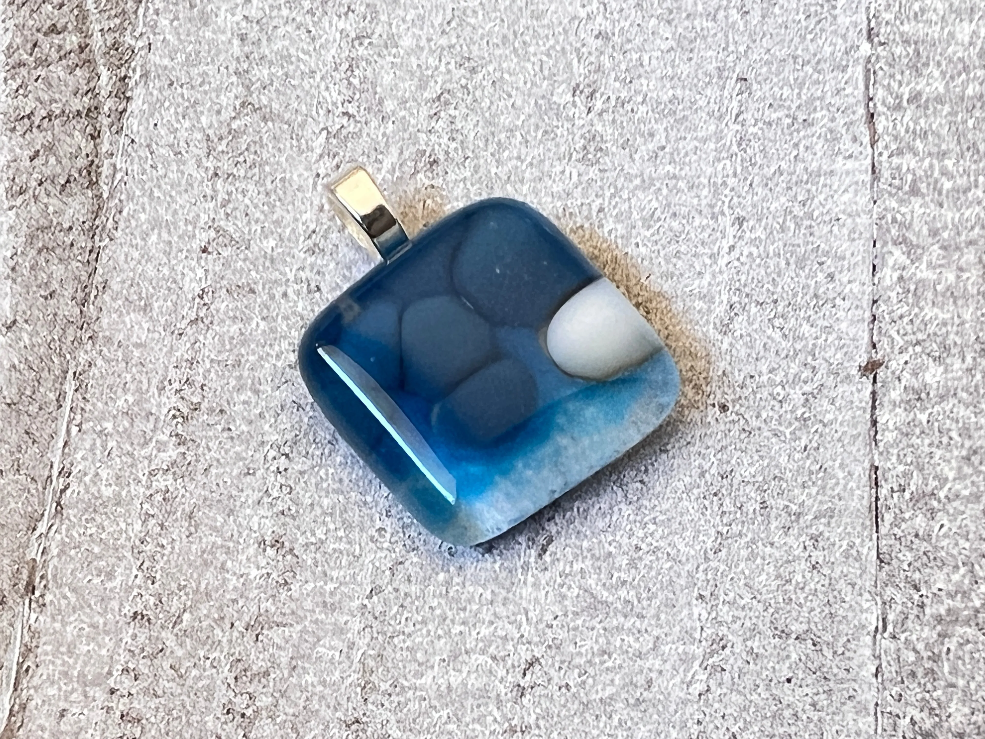 Fused Glass Mini~Blue